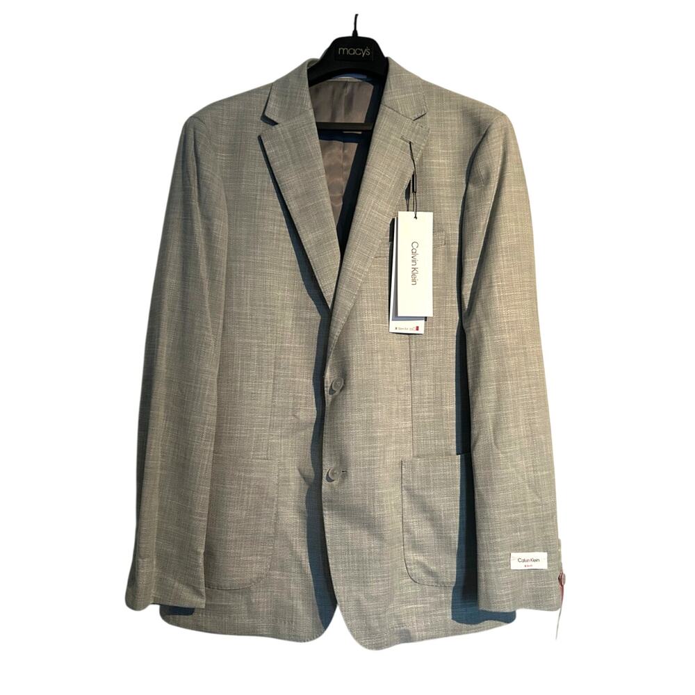 NWT $295 Calvin Klein X-Slim Fit Blazer, Mint Green, Men’s 40L